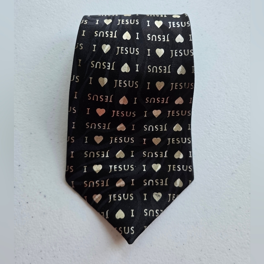 Black and Gold Patterned Tie Accessories.